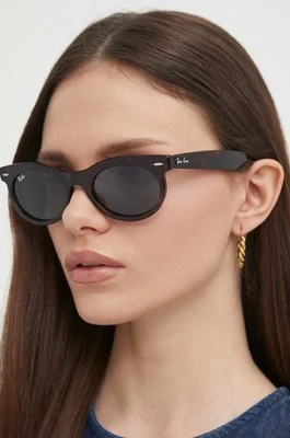 Ray-Ban okulary przeciwsłoneczne kolor brązowy