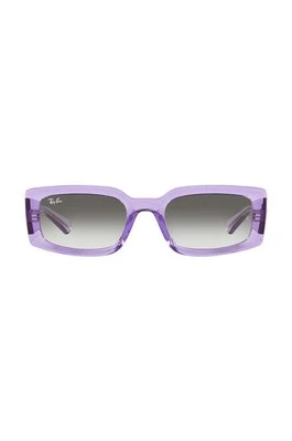 Ray-Ban okulary przeciwsłoneczne KILIANE kolor fioletowy 0RB4395
