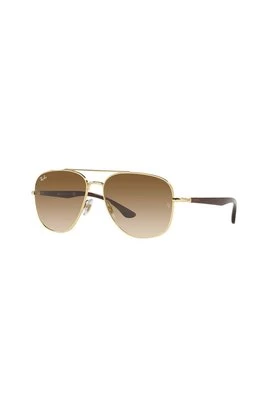 Ray-Ban okulary przeciwsłoneczne kolor złoty 0RB3683