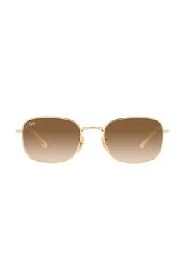 Ray-Ban okulary przeciwsłoneczne kolor złoty 0RB3706