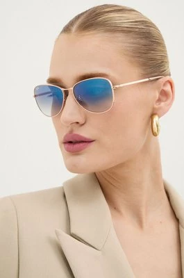 Ray-Ban okulary przeciwsłoneczne kolor złoty 0RB3733