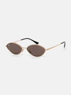 Ray-Ban okulary przeciwsłoneczne kolor złoty 0RB3757