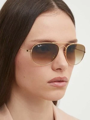 Ray-Ban okulary przeciwsłoneczne kolor złoty