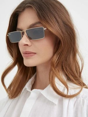 Ray-Ban okulary przeciwsłoneczne kolor złoty