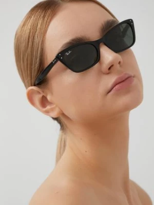 Ray-Ban okulary przeciwsłoneczne LADY BURBANK damskie kolor czarny 0RB2299