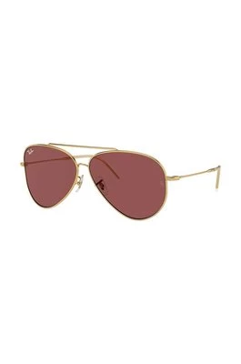 Ray-Ban okulary przeciwsłoneczne LENNY KRAVITZ X AVIATOR REVERSE 0RBR0101S