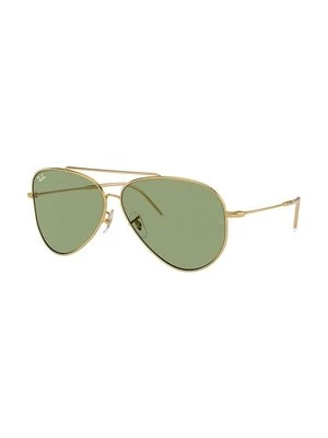 Ray-Ban okulary przeciwsłoneczne LENNY KRAVITZ X AVIATOR REVERSE 0RBR0101S