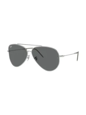 Ray-Ban okulary przeciwsłoneczne LENNY KRAVITZ X AVIATOR REVERSE kolor srebrny