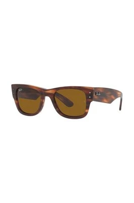 Ray-Ban okulary przeciwsłoneczne MEGA WAYFARER kolor brązowy 0RB0840S