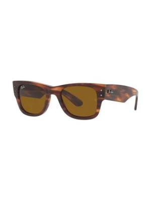 Ray-Ban okulary przeciwsłoneczne MEGA WAYFARER kolor brązowy 0RB0840S