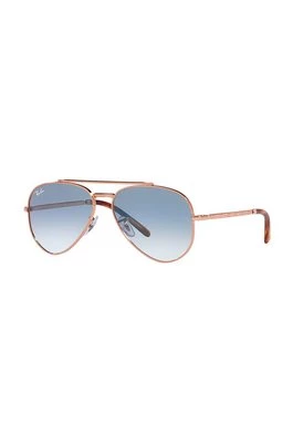 Ray-Ban okulary przeciwsłoneczne NEW AVIATOR kolor różowy 0RB3625