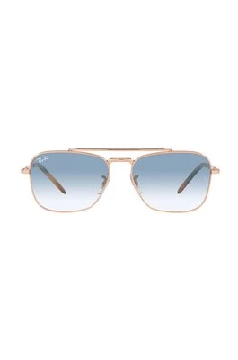 Ray-Ban okulary przeciwsłoneczne NEW CARAVAN kolor różowy 0RB3636