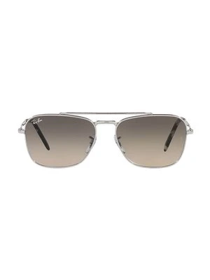 Ray-Ban okulary przeciwsłoneczne NEW CARAVAN kolor srebrny 0RB3636