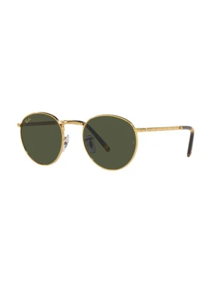 Ray-Ban okulary przeciwsłoneczne NEW ROUND kolor złoty 0RB3637