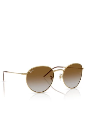 Ray-Ban Okulary przeciwsłoneczne Round Reverse 0RBR0103S 001/CB53 Złoty