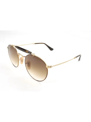 Ray Ban Okulary przeciwsłoneczne unisex w kolorze złoto-jasnorbązowym rozmiar: 50
