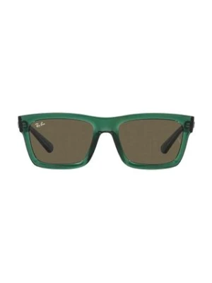 Ray-Ban okulary przeciwsłoneczne WARREN kolor zielony 0RB4396