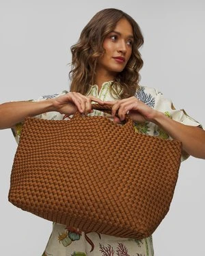 Ręcznie pleciona torebka damska Naghedi St Barths Large Tote