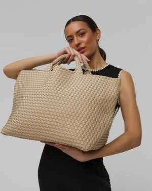 Ręcznie Pleciona Torebka Damska Naghedi St Barths Large Tote