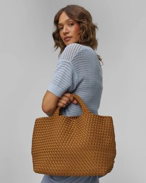 Ręcznie pleciona torebka damska Naghedi St Barths Medium Tote