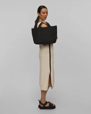 Ręcznie pleciona torebka damska Naghedi St Barths Medium Tote