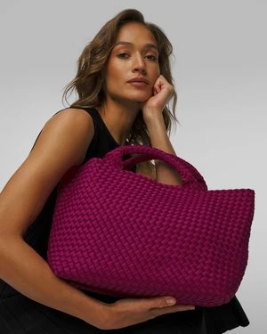 Ręcznie pleciona torebka damska Naghedi St Barths Medium Tote