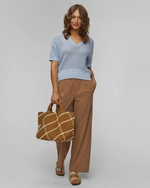 Ręcznie pleciona torebka damska Naghedi St Barths Medium Tote
