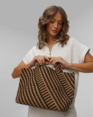 Ręcznie pleciona torebka damska Naghedi St Barths Medium Tote