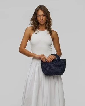 Ręcznie pleciona torebka damska Naghedi St Barths Small Tote