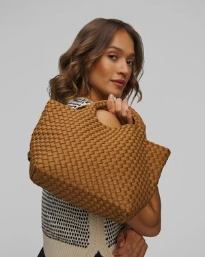 Ręcznie pleciona torebka damska Naghedi St Barths Small Tote