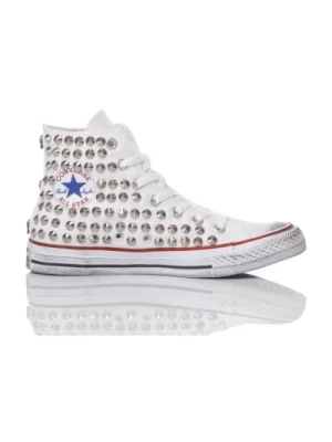 Ręcznie Robione Białe Sneakersy Personalizowane Buty Converse