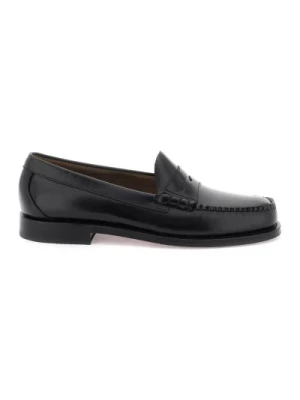 Ręcznie wykonane skórzane Penny Loafers G.h. Bass & Co.