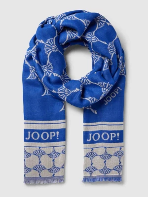 Ręcznik o prostokątnym fasonie ze wzorem z logo na całej powierzchni Joop!