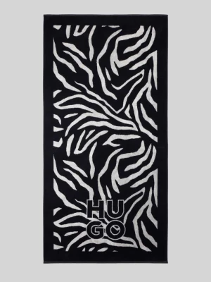 Ręcznik plażowa z czystej bawełny model 'FANCY' HUGO
