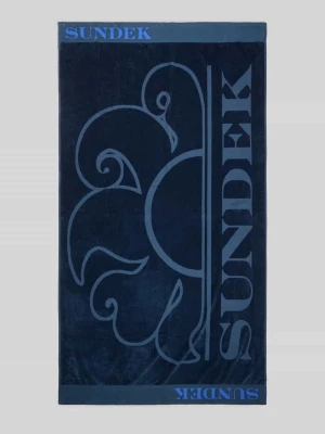 ręcznik plażowa z nadruk z logo i motywem Sundek