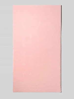 Ręcznik z bawełny ze wzorem z logo Guess