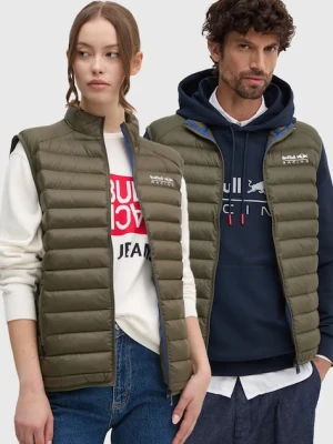 Red Bull Racing x Pepe Jeans bezrękawnik kolor zielony przejściowy RU400005