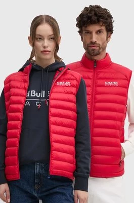 Red Bull Racing x Pepe Jeans bezrękawnik kolor czerwony przejściowy RU400005