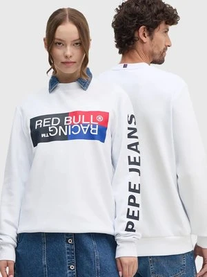 Red Bull Racing x Pepe Jeans bluza kolor biały z nadrukiem RU580007