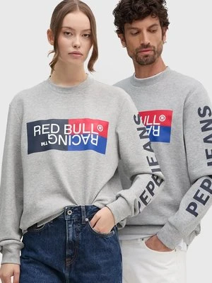 Red Bull Racing x Pepe Jeans bluza kolor szary z nadrukiem RU580007