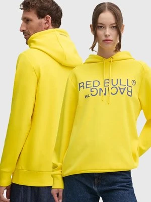 Red Bull Racing x Pepe Jeans bluza kolor żółty z kapturem z nadrukiem RU580001