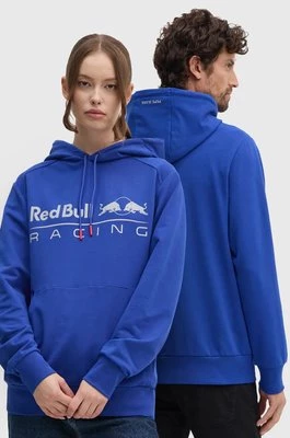 Red Bull Racing x Pepe Jeans bluza kolor niebieski z kapturem z nadrukiem RU580003