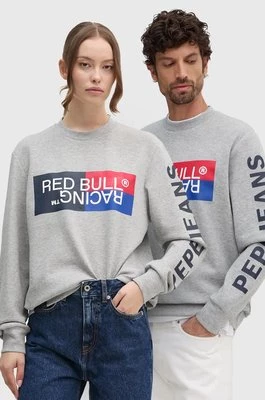 Red Bull Racing x Pepe Jeans bluza kolor szary z nadrukiem RU580007