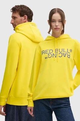 Red Bull Racing x Pepe Jeans bluza kolor żółty z kapturem z nadrukiem RU580001