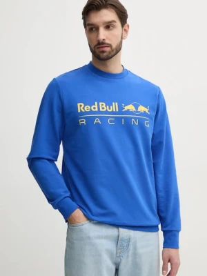 Red Bull Racing x Pepe Jeans bluza TEAM LOGO CREW męska kolor niebieski z nadrukiem RM580017