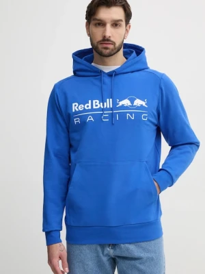Red Bull Racing x Pepe Jeans bluza TEAM LOGO HOODY męska kolor niebieski z kapturem z nadrukiem RM580016