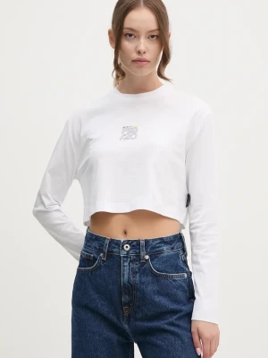 Red Bull Racing x Pepe Jeans longsleeve bawełniany biały