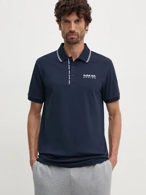 Red Bull Racing x Pepe Jeans polo męski kolor granatowy z nadrukiem RM540001