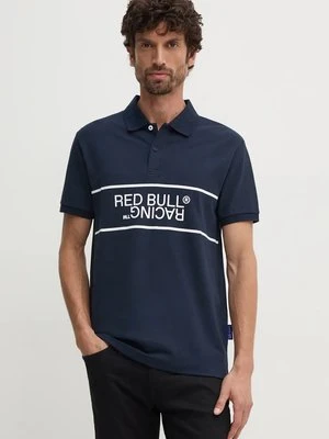 Red Bull Racing x Pepe Jeans polo męski kolor granatowy z nadrukiem RM540004