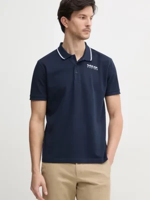 Red Bull Racing x Pepe Jeans polo TIPPED LOGO POLO męski kolor granatowy z nadrukiem RM540013